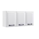 Armário Aéreo de Cozinha Branco 3 Portas New Premium