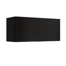 Armário Aéreo De Cozinha Miami 800mm 1 Porta Carraro Preto Touch Armário Aéreo De Cozinha Miami 800mm 1 Porta Carraro Preto Touch