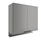 Armário Aéreo De Cozinha Miami 800mm 2 Portas C Porta Temperos Carraro Cinza Titânio Armário Aéreo De Cozinha Miami 800mm 2 Portas C Porta Temperos Carraro Cinza Titânio