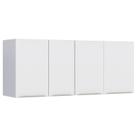 Armário Aéreo de Cozinha Montado em Aço Branco 134cm Flora Cozimax