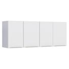 Armário Aéreo de Cozinha Montado em Aço Branco 144cm Flora Cozimax