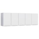 Armário Aéreo de Cozinha Montado em Aço Branco 174cm Flora Cozimax