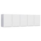 Armário Aéreo de Cozinha Montado em Aço Branco 192cm Flora Cozimax