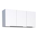 Armário Aéreo de Cozinha Montado em Madeira Branco 114cm Cisne Cozimax