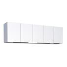 Armário Aéreo de Cozinha Montado em Madeira Branco 194cm Cisne Cozimax