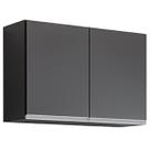 Armário Aéreo de Geladeira 2 Portas 80 cm Irís Preto Armário Aéreo de Geladeira 2 Portas 80 cm Irís Preto