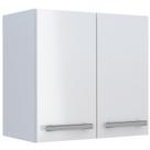 Armário Aéreo de Lavanderia Montado em Aço Branco 60cm Venus Cozimax
