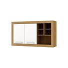 Armário Aéreo Ditália Aspen 120 Nicho Carvalh/Br CD-211 cozy