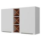 Armário Aéreo Favorita 120cm 2 Portas MDF Branco Lacca Zanzini Móveis Armário Aéreo Favorita 120cm 2 Portas MDF Branco Lacca Zanzini Móveis