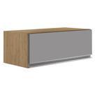 Armário Aéreo Geladeira 70cm Texas Castanho/Cinza - Lumil Móveis Armário Aéreo Geladeira 70cm Texas Castanho/Cinza - Lumil Móveis