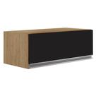 Armário Aéreo Geladeira 70cm Texas Castanho/Preto - Lumil Móveis Armário Aéreo Geladeira 70cm Texas Castanho/Preto - Lumil Móveis