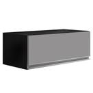 Armário Aéreo Geladeira 70cm Texas Preto/Cinza - Lumil Móveis Armário Aéreo Geladeira 70cm Texas Preto/Cinza - Lumil Móveis