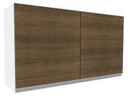 Armário Aéreo Glamy 100%MDF 120cm 2 Portas BR/Rustic Madesa
