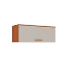 Armário Aéreo Horizontal Itatiaia Itafriz 80cm em Madeira Cinamomo/Fendi