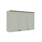 Armário Aéreo Iluminata 3 PT Verde Mint 120 cm Armário Aéreo Iluminata 3 PT Verde Mint 120 cm