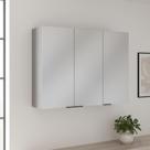 Armário Aéreo Lumina 1200MM 3 Portas Cinza Cinza Lacca