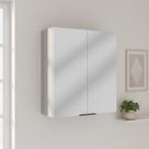 Armário Aéreo Lumina 800MM 2 Portas Cinza Cinza Lacca
