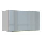 Armário Aéreo Madesa Lux 60 cm 1 Porta Basculante - Branco/Cinza