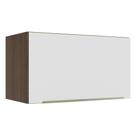 Armário Aéreo Madesa Lux 60 cm 1 Porta Basculante - Rustic/Branco Veludo Armário Aéreo Madesa Lux 60 cm 1 Porta Basculante - Rustic/Branco Veludo