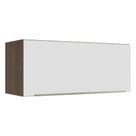 Armário Aéreo Madesa Lux 80 cm 1 Porta Basculante - Rustic/Branco Veludo Armário Aéreo Madesa Lux 80 cm 1 Porta Basculante - Rustic/Branco Veludo