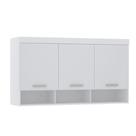 Armário Aéreo Maleiro Modulado 145cm 3 Portas Alpes Luciane Móveis Armário Aéreo Maleiro Modulado 145cm 3 Portas Alpes Luciane Móveis