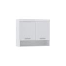 Armário Aéreo Maleiro Modulado 97cm 2 Portas Alpes Luciane Móveis