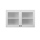 Armário Aéreo MDF Herval Viana, com Vidro, 2 Portas, Branco Ártico, 120 cm Armário Aéreo MDF Herval Viana, com Vidro, 2 Portas, Branco Ártico, 120 cm