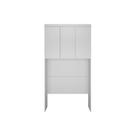 Armário Aéreo Modulado Ponte Solteiro Rizon c/ 3 Portas cor Branco - Novo Horizonte