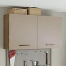 Armário Aéreo Multiuso 120cm 2 Portas Rustic/Crema Agata Armário Aéreo Multiuso 120cm 2 Portas Rustic/Crema Agata
