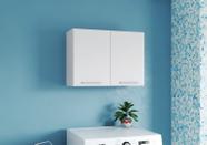 Armário Aéreo Multiuso 80 cm 2 Portas Para Cozinha Ou Lavanderia Móveis Paraná