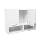 Armário Aéreo Multiuso 87x27x61cm Cozinha Lavanderia Branco Armário Aéreo Multiuso 87x27x61cm Cozinha Lavanderia Branco