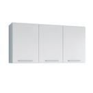 Armário Aéreo Multiuso Pop 3 Portas 90cm Cozinha, Quarto, Escritório, Lavanderia - Móveis Paraná