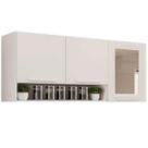 Armário Aéreo New Valencia Reflecta 3 Portas Salleto Cor Branco Armário Aéreo New Valencia Reflecta 3 Portas Salleto Cor Branco