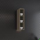 Armário Aéreo Nicho 20cm 100% MDF Aurora Marrom/Duna