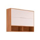 Armário Aéreo p/ Cozinha Esplendida c/ 2 Portas Basculantes 120cm Cinamomo/Branco - MGM Armário Aéreo p/ Cozinha Esplendida c/ 2 Portas Basculantes 120cm Cinamomo/Branco - MGM