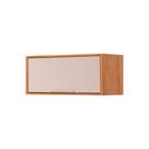 Armário Aéreo p/ Cozinha Esplendida Geladeira c/ 1 Portas Basculante 80cm Cinamomo/Off White - MGM