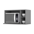 Armário Aéreo p/ Cozinha Essência para Micro-ondas Cinza - Henn