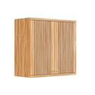 Armário Aéreo p/ Cozinha Sauvignon c/ 2 Portas Ripadas 80cm Amendoa - Ronipa