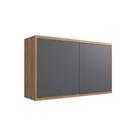 Armário Aéreo p/ Cozinha Versalis PH 3045 c/ 2 Portas 120cm Freijo/Grafito Chess - Herval