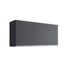 Armário Aéreo Para Cozinha Lavanderia Andréia 3 Portas 120cm Cinza-mabe Magazine