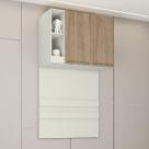 Armário Aéreo para Quarto Ponte Predileto 2 Portas Areia/Jequitiba - Henn Armário Aéreo para Quarto Ponte Predileto 2 Portas Areia/Jequitiba - Henn