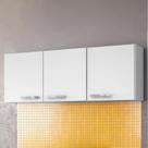 Armário Aéreo Parma 150cm 3 Portas Branco - Lumil Móveis Armário Aéreo Parma 150cm 3 Portas Branco - Lumil Móveis