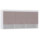 Armário Aéreo Ponte Modulado 165cm Taiga Branco/Cinnamon L01 - Mpozenato