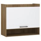 Armário Aéreo Ponte Modulado 97cm Delphi Avelã/Branco L01 - Mpozenato