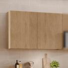 Armário Aéreo Rainha Ripado Nesher MDF 2 Portas Nature Armário Aéreo Rainha Ripado Nesher MDF 2 Portas Nature