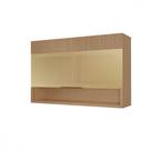 Armário Aéreo Realeza 120cm 1 Porta MDF Basculante Carvalho Nesher Móveis