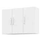 Armário Aéreo Suspenso 3 Portas Parede Cozinha Quarto Branco