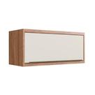 Armário Aéreo Ten 1 Porta Freijó e Argila 80 cm