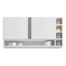Armário Aéreo Vanessa 2 Portas 105 cm Branco AJL Armário Aéreo Vanessa 2 Portas 105 cm Branco AJL