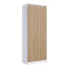 Armário Alto 2 Portas Branco/Macadamia M.com Armário Alto 2 Portas Branco/Macadamia M.com
